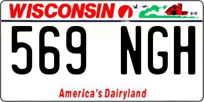WI license plate 569NGH