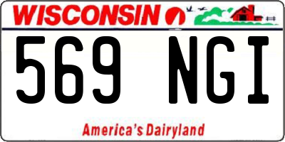 WI license plate 569NGI