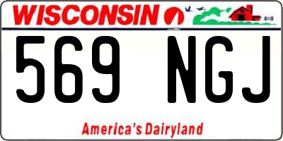 WI license plate 569NGJ