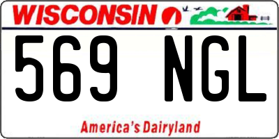 WI license plate 569NGL