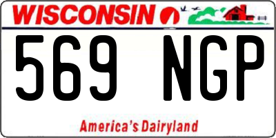 WI license plate 569NGP
