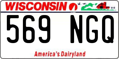 WI license plate 569NGQ