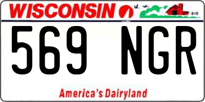 WI license plate 569NGR