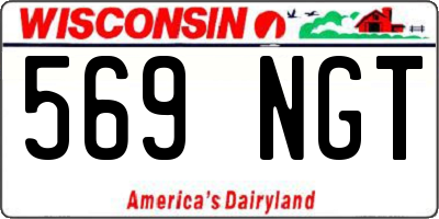 WI license plate 569NGT