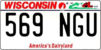 WI license plate 569NGU