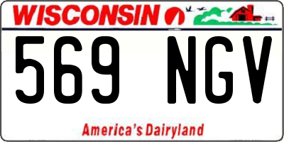 WI license plate 569NGV
