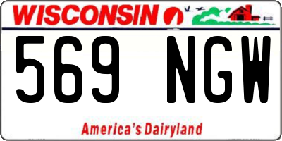 WI license plate 569NGW