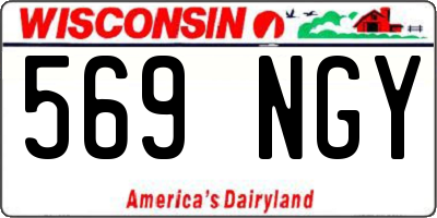 WI license plate 569NGY