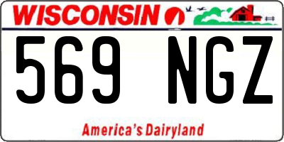 WI license plate 569NGZ