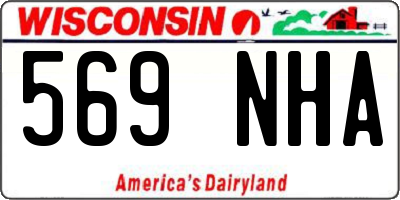 WI license plate 569NHA