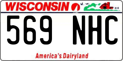 WI license plate 569NHC