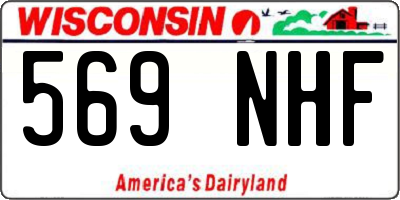 WI license plate 569NHF