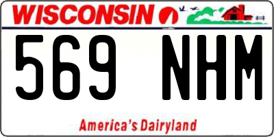 WI license plate 569NHM