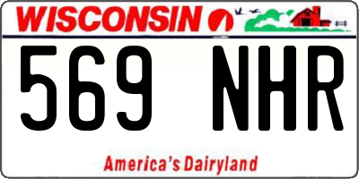 WI license plate 569NHR