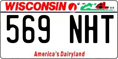 WI license plate 569NHT