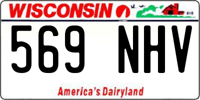 WI license plate 569NHV