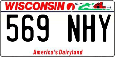 WI license plate 569NHY