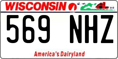 WI license plate 569NHZ