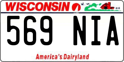WI license plate 569NIA