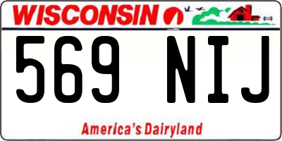 WI license plate 569NIJ