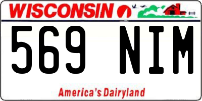 WI license plate 569NIM