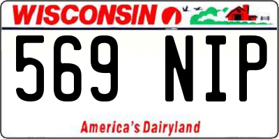 WI license plate 569NIP