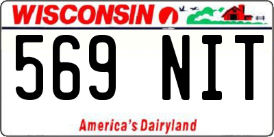 WI license plate 569NIT