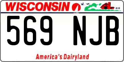 WI license plate 569NJB