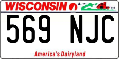 WI license plate 569NJC