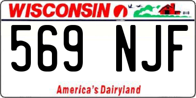 WI license plate 569NJF