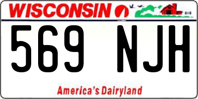 WI license plate 569NJH
