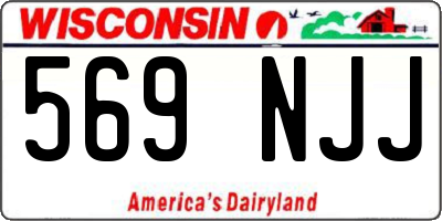 WI license plate 569NJJ