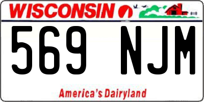 WI license plate 569NJM
