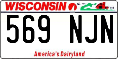 WI license plate 569NJN