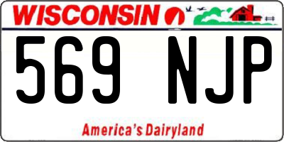 WI license plate 569NJP