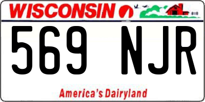 WI license plate 569NJR