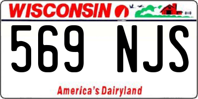 WI license plate 569NJS