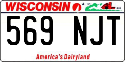 WI license plate 569NJT