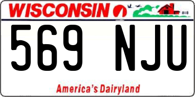WI license plate 569NJU