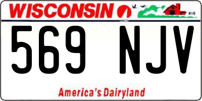 WI license plate 569NJV