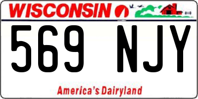 WI license plate 569NJY