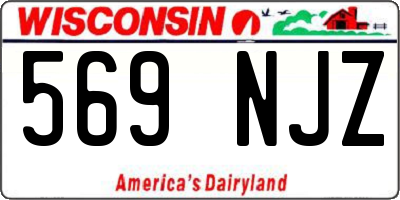 WI license plate 569NJZ
