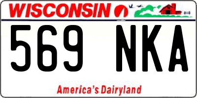 WI license plate 569NKA
