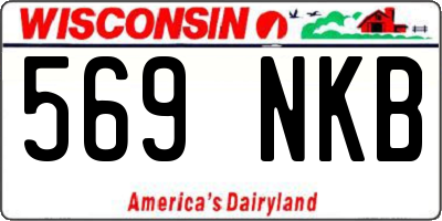 WI license plate 569NKB