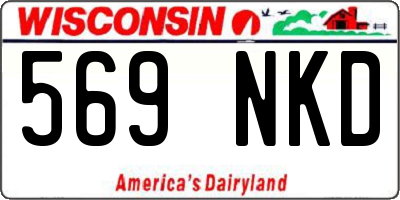 WI license plate 569NKD