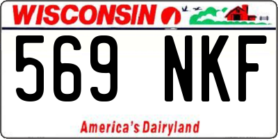 WI license plate 569NKF