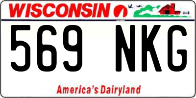 WI license plate 569NKG