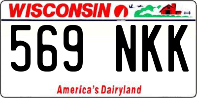 WI license plate 569NKK
