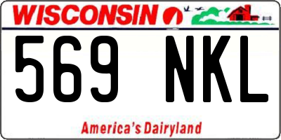 WI license plate 569NKL