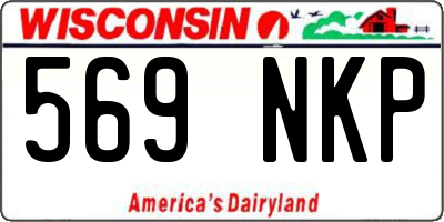 WI license plate 569NKP